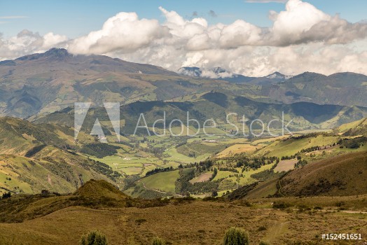 Picture of View of the Valley and Mountains High Above Quito Ecuador 